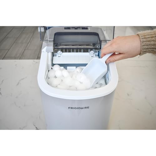 FRIGIDAIRE EFIC189-Silver Compact Ice Maker, 26 lb per Day, Silver
