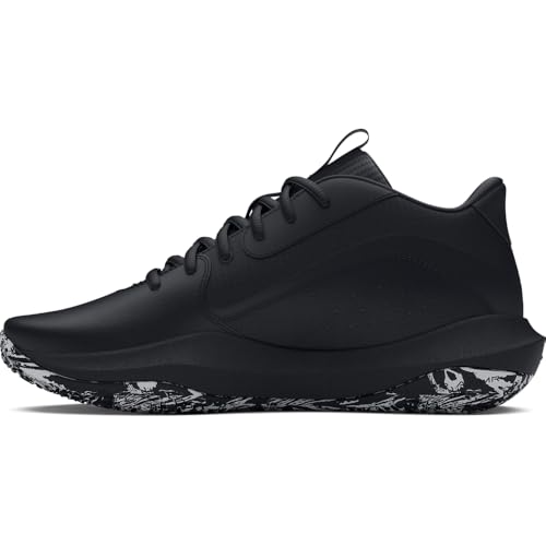 Under Armour Unisex-Adult Lockdown 7 Sneaker, (003) Black/Black/Metallic Silver, 12 Women/10.5 Men