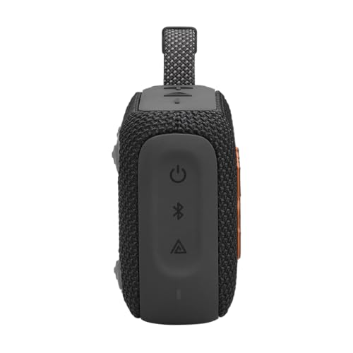 JBL Go 4 - Portable Bluetooth Speaker - Black | Waterproof and Dustproof, 7-Hour Built-in Battery, Made in Part with Recycled Materials