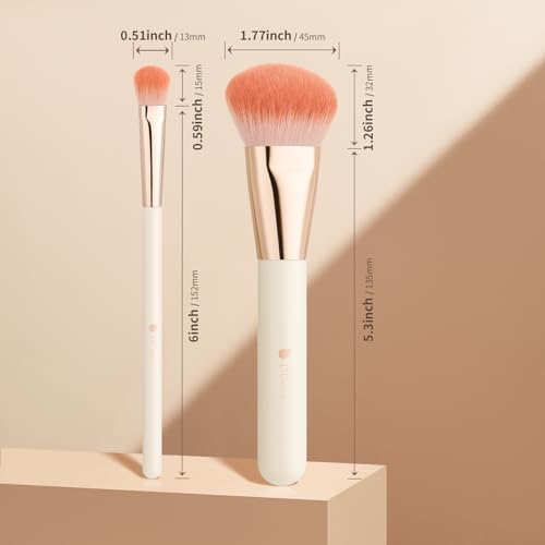 DUcare 2pcs Professional Multi-Function Makeup Brushes Set