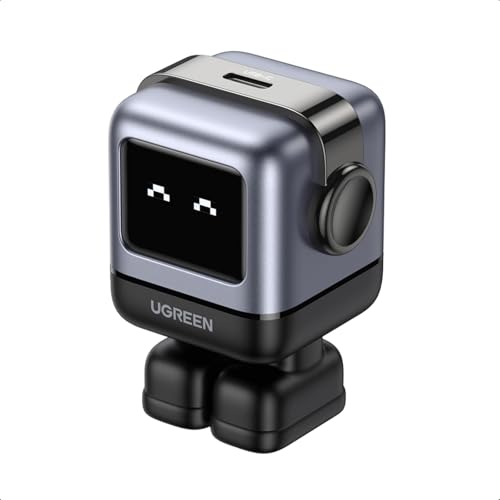 UGREEN Uno 30W USB C Charger, Nexode Robot GaN Fast Charger, Black | Compact Wall Charger Power Adapter, Compatible with iPhone 18 Pro Max, Galaxy S26 S25, Pixel 11, MacBook Air, iPad Pro