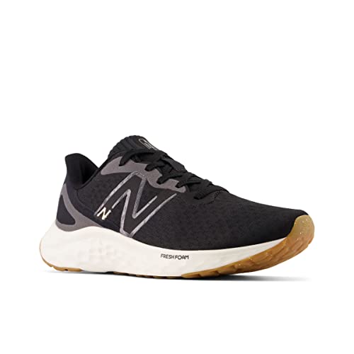 New Balance Women's Fresh Foam Arishi V4 Running Shoe, Black/Light Gold Metallic/Gum 2, 7 Medium US