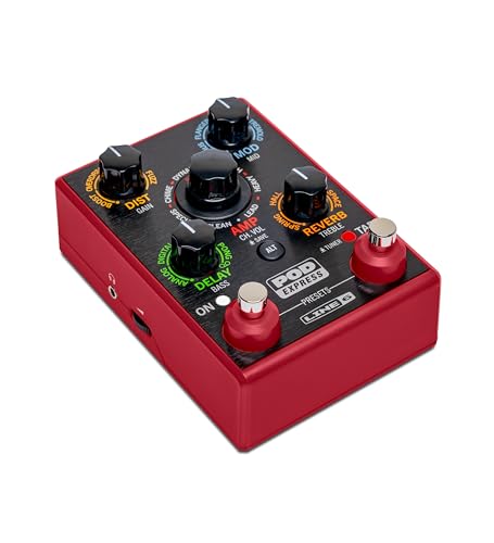 Line 6 POD Express Guitar Pedal Multi Effects and Amp Modeling Processor, Looper, USB-C Interface, Software Editor