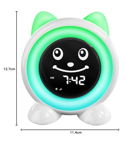 I·CODE Time to Wake Kids Alarm Clock, Toddler Sleep Training Clock | Night Light & Nap Timer, Gift for 2-10 Years Old Children Boys Girls