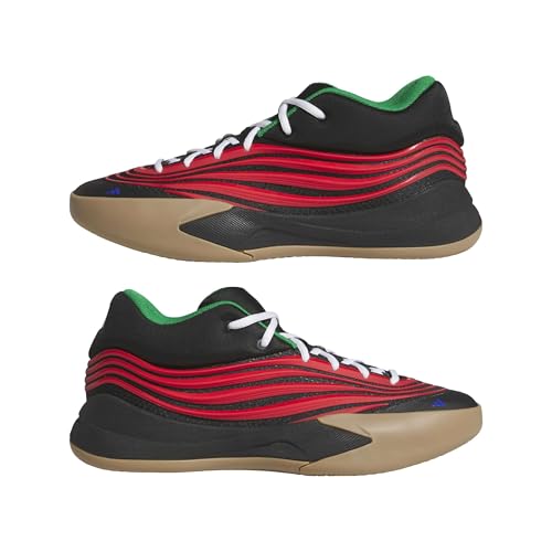 adidas Unisex-Adult Dame X Basketball, Black/Pure Ruby/Gum