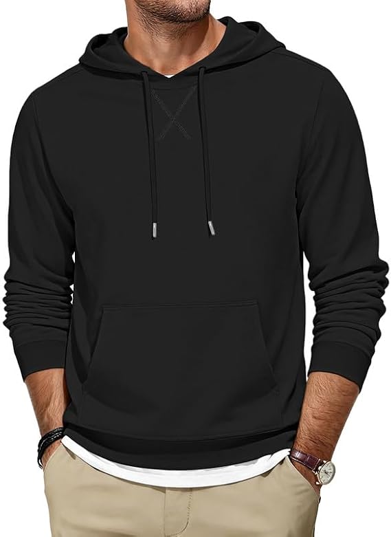 TARAINYA Men's Hoodie Sweatshirt with Drawstring Kangaroo Pocket