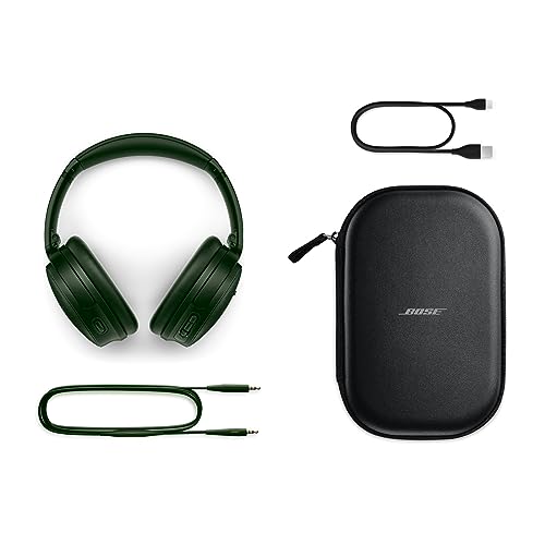 Bose QuietComfort Wireless Noise Cancelling Headphones, Bluetooth Over Ear Headphones with Up to 24 Hours of Battery Life, Cypress Green - Limited Edition