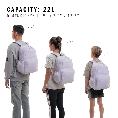 adidas Unisex-Adult Lineage Backpack, Frozen Purple/Grey Two, One Size