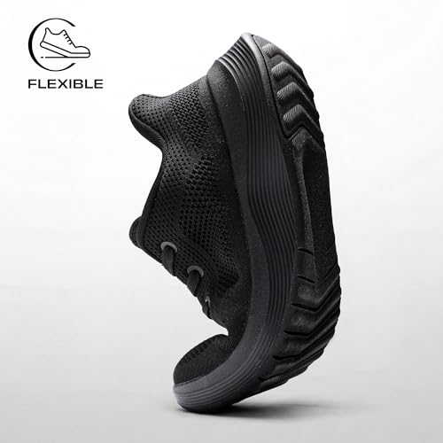Bruno Marc Men's Walking Shoes Slip On Casual Sneakers,All Black