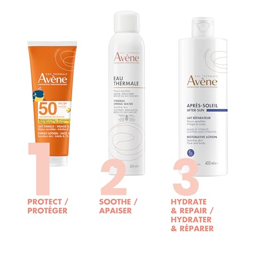 Eau Thermale Avene Family Sunscreen Lotion SPF 50, Fragrance Free, 200 mL