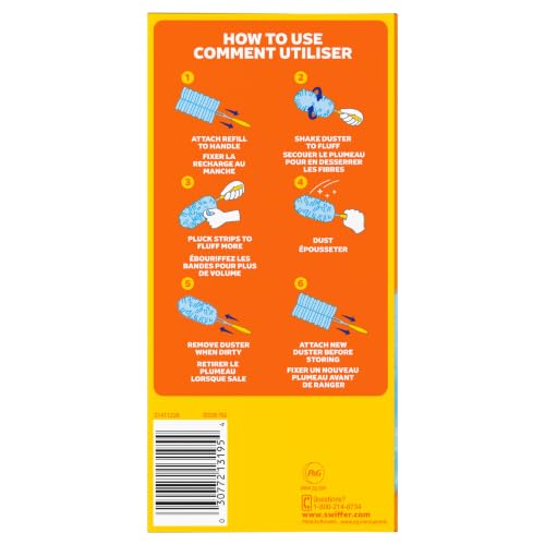 Swiffer Dusters Refill for Cleaning, Feather & Microfiber Duster Alternative, Unscented, 10 Count