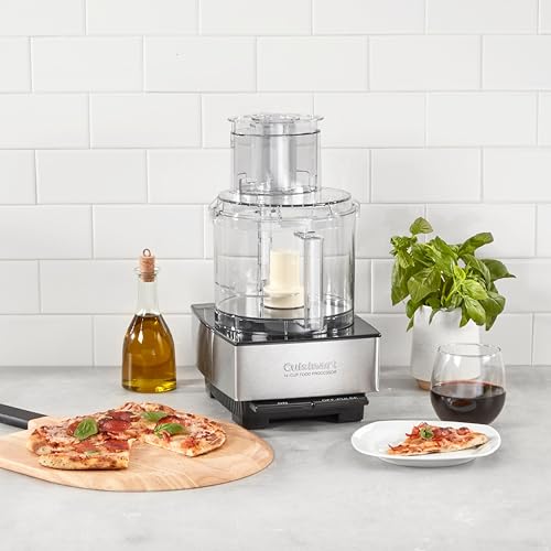 Cuisinart Food Processor 14-Cup Chopper for Mincing, Dicing, Shredding, Puree & Kneading Dough, Stainless Steel (DFP-14BCNYC)