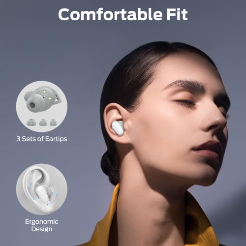 Oraolo Wireless Earbuds Bluetooth 5.4 in Ear Headphones White