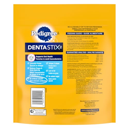PEDIGREE DENTASTIX Medium Dog Dental Treats Original, 55 sticks 1.34kg