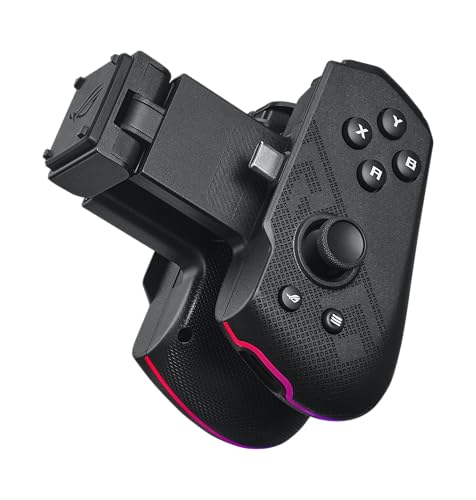 ASUS ROG Tessen Gaming Mobile Controller (foldable, one size fits all, on-the-fly key mapping, RGB lighting, 500Hz polling rate)
