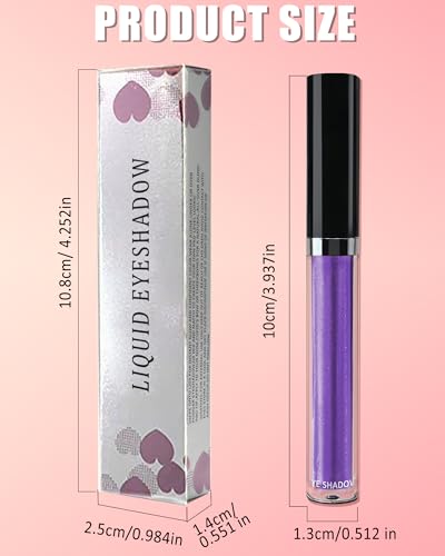 Shimmer Eyeshadow Set, Metallic Holographic Liquid Eye Shadow for Women