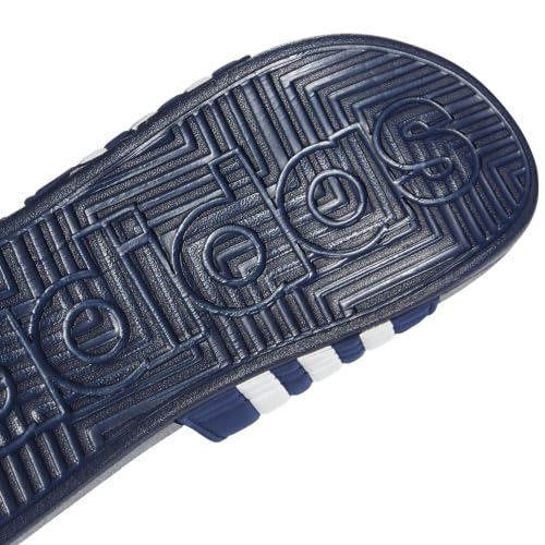 adidas Unisex-Adult Adissage, Dark Blue/White/Dark Blue