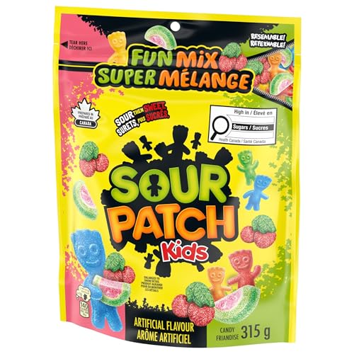 Maynards Sour Patch Kids Fun Mix Candy, Variety Pack, Resealable, 315 g