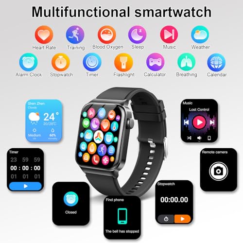 2026 Smart Watch for Women Men, 1.85" HD Screen Smartwatch 110+ Sport Modes