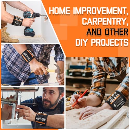 Lenski Stocking Stuffers for Men, Magnetic Wristband Tools Gifts for Men