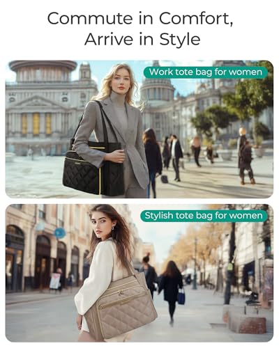 BAGSMART 15.6 Inch Laptop Bag Teacher Tote Bag with Insulated Pocket