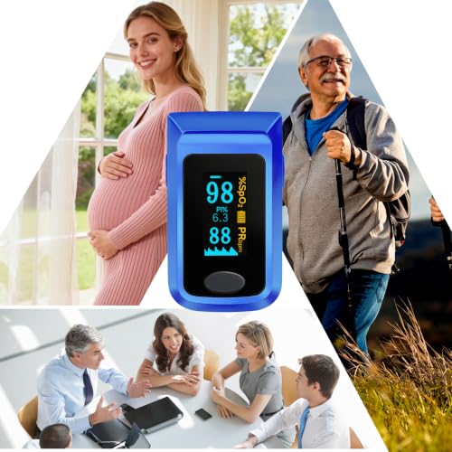 Keanor Pulse Oximeter Fingertip Oxygen Monitor for SpO2 & Pulse Rate