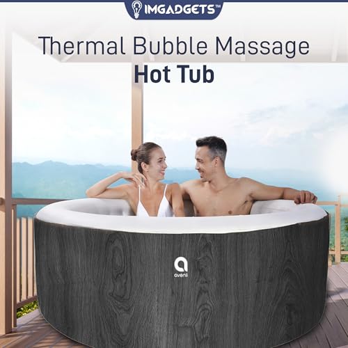 Inflatable Hot Tub | 3 Person Whirlpool Spa w/Air Jets & Dual-Heating