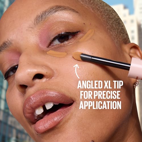 Maybelline Lifter Serum Concealer, Radiant Concealer with Full Coverage, Includes 2% Peptides + Caffeine to Hydrates & Brightens Under Eyes, 105, 1 Count