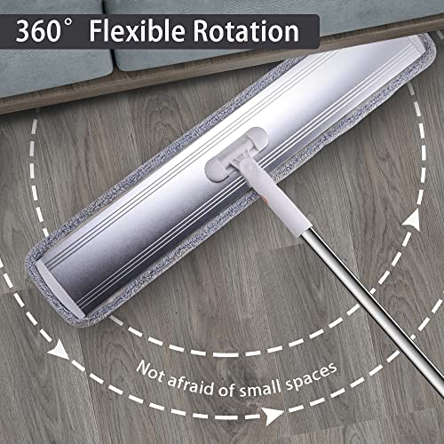 32 in Flat Mop for Cleaning Floors Heavy Duty Microfiber Wet Mop