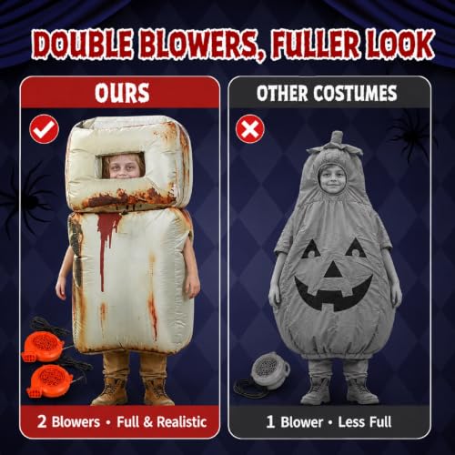 Inflatable Costume Kids, Inflatable Halloween Costumes, Light-Up Fridge