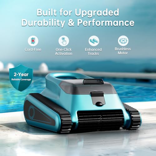 NexTrend Pool Cleaner Robot, Inground Pool Vacuum with 150 Mins Runtime