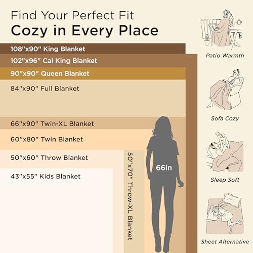 Bedsure Throw Blankets for Couch - Sofa Blanket Grey Room Decor, 50x60
