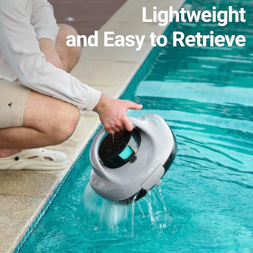 (Upgrade) Pleco SE Pool Vacuum Above Ground with Stronger Motor, Ash Gray