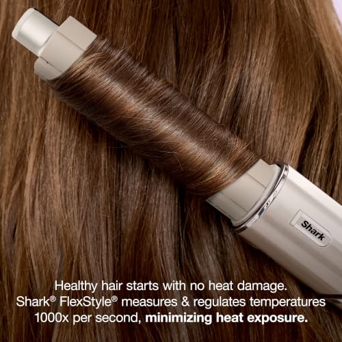 Shark HD430C FlexStyle Air Styling & Drying System, Powerful Hair Blow Dryer & Multi-Styler with Auto-Wrap Curlers, Paddle Brush, Oval Brush, Concentrator Attachment, Stone