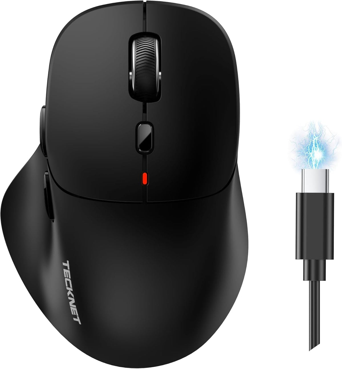 TECKNET Bluetooth Mouse Wireless Rechargeable Tri-Mode (BT5.0/3.0+2.4G)