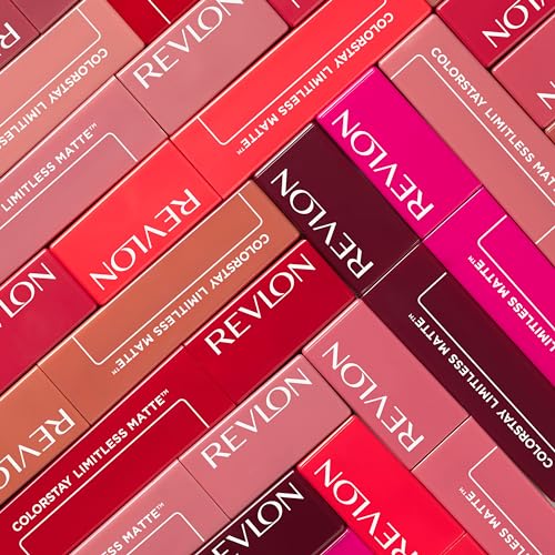 Revlon Lipstick, ColorStay Limitless Matte Liquid Lipstick, Vegan Formula, No-Budge Matte, Longwear Lipstick, Long Lasting, Lightweight/Comfortable, Waterproof, 004 Model Behavior, 0.17 fl oz/ 5ml