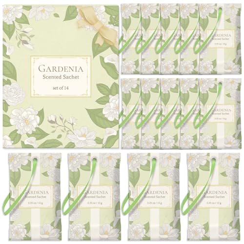 STRN Scented Sachets for Drawer and Closet, Gardenia Scent Sachets