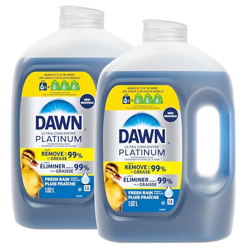 Dawn Platinum Refill Jug Dish Soap Fresh Rain, 2x1.52L