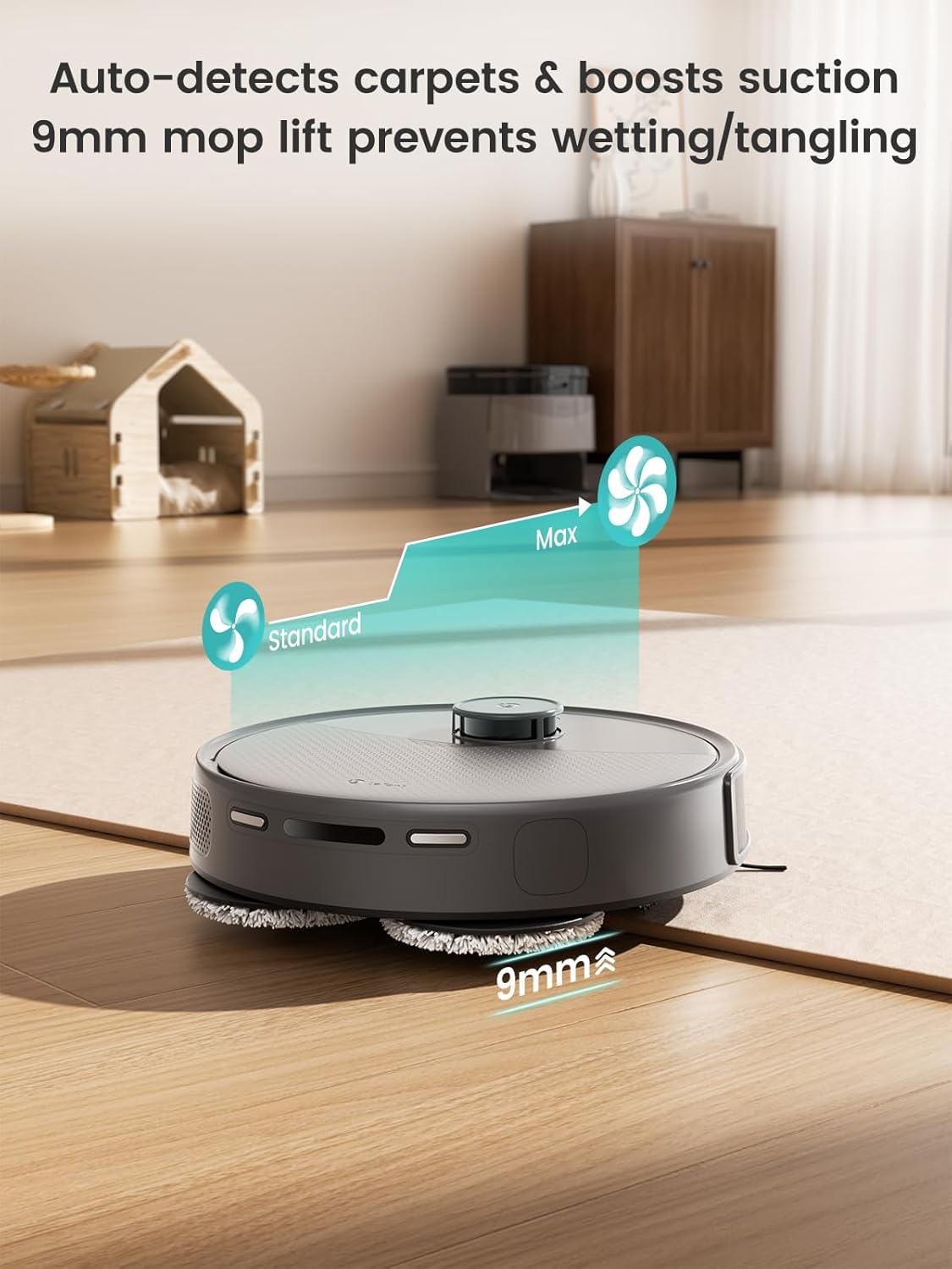 Lefant M3 Max Robot Vacuum and Mop, 20000Pa Suction, 90-Day Self-Emptying, Obstacle Avoidance, Auto Mop Washing&Drying, All-in-One for Pet Hair Carpet, 5G WiFi