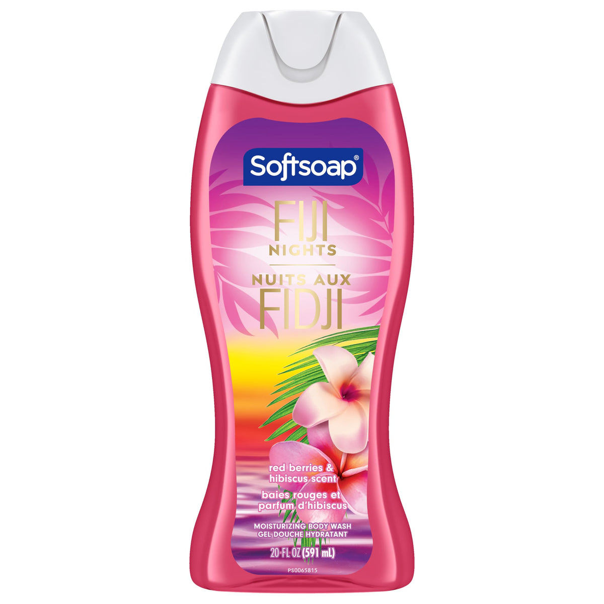 Softsoap Fiji Night Body Wash, Red Berries and Hibiscus Scent, 591 mL (Pack of 4)