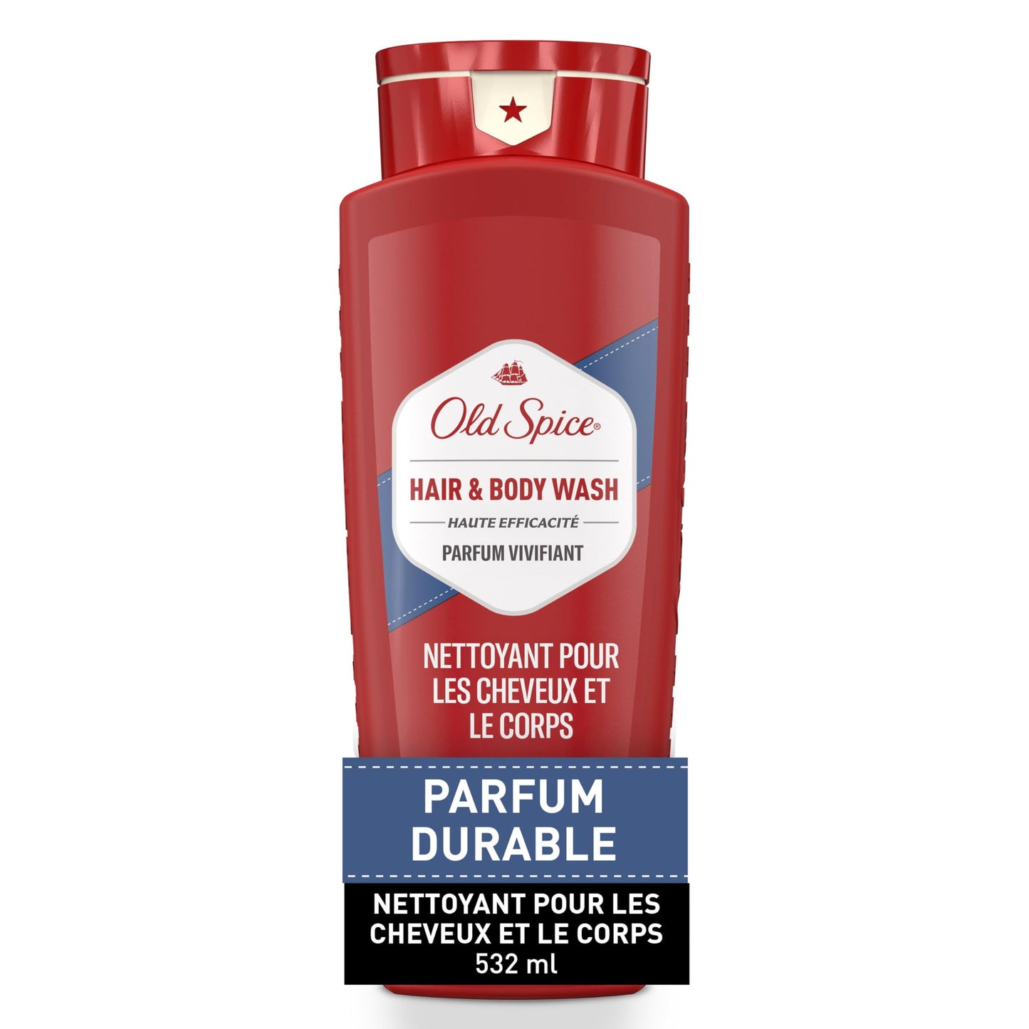 Old Spice High Endurance Body Wash Hair & Body Wash, 2.12 L Total (4 Count of 532 mL Each)
