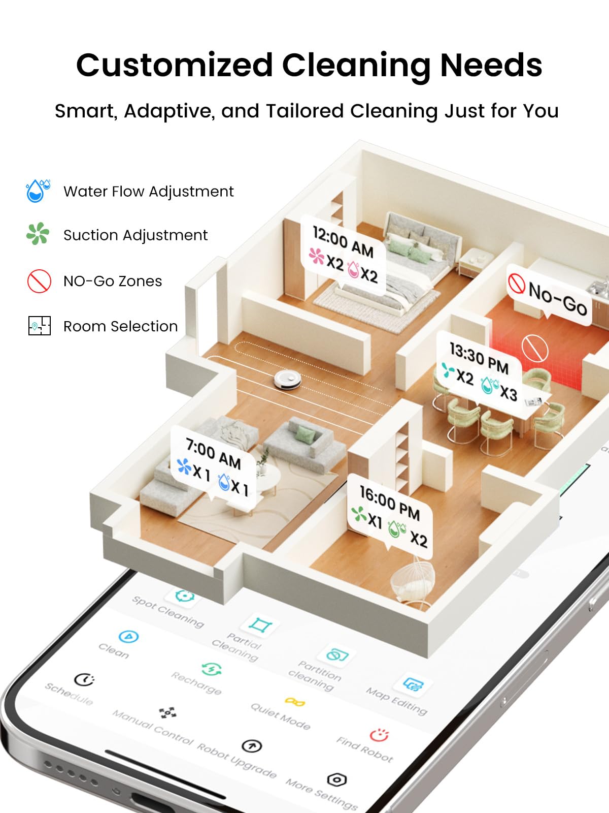 Lefant Robot Vacuum and Mop,Self-Emptying, 40-Day Capacity, Multi-Floor Mapping, 2.4 & 5G Wi-Fi,Schedule Daily Cleaning,Perfect for Hard Floors, Carpets and Pet Hair,Support APP/Alexa/iWatch,M2L Plus