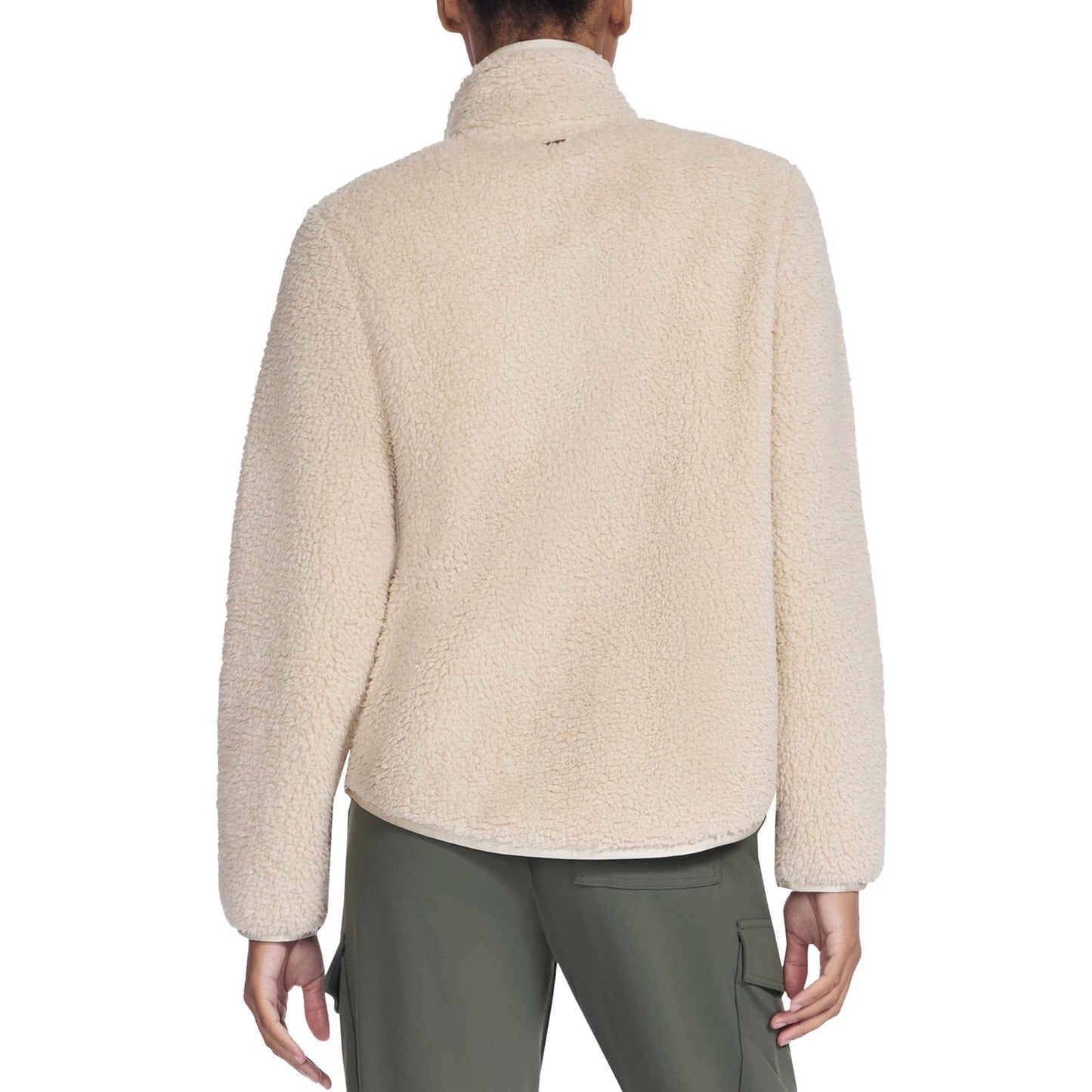 Skechers Women's Standard Go Walk Sherpa Full Zip Jacket, Sahara