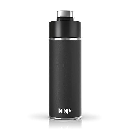 Ninja Thirsti™ 24oz Travel Bottle, Onyx Black, Keeps Drinks Cold & Fizzy, DW2401CBK (Canadian Version)