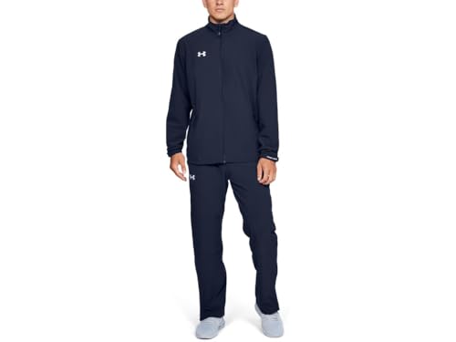 Under Armour Men's Hockey Warm Up Jacket , Midnight Navy (410)/White, Medium