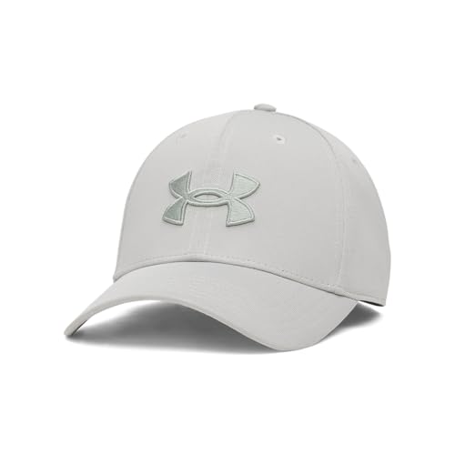 Under Armour Men's Blitzing Cap Stretch Fit, (069) Titanium / / Clay Green, Large/X-Large