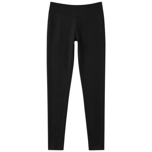 Womens Winter Leggings Crossover Warm Fleece Lined Thermal Leggings Black