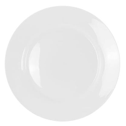 Gibson Home Noble Court 16 Piece Dinnerware Set, White, Rim Shape