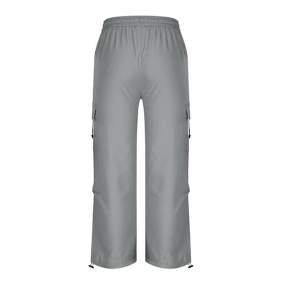 Jogging Pants for Women Cargo Pants Women Baggy Elastic Wide Leg Jogging Sweatpants Fall Casual Plus Size Trousers for Outdoor Travel Hiking Dark Gray XS