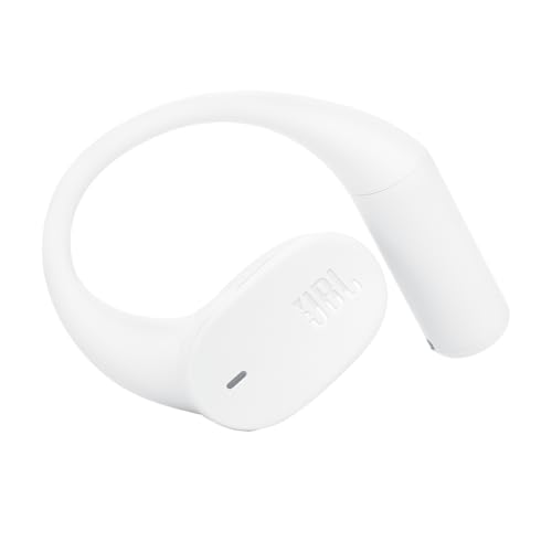JBL Sense Lite - True Wireless Open-Ear Headphones, JBL OpenSound Technology, IP54 Water and dust Resistant, 4 mics for Crisp, Clear Calls, Up to 32 Hours of Battery Life, Plus Speed Charge - White